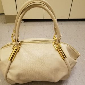 Crocodile Embossed Satchel Bag